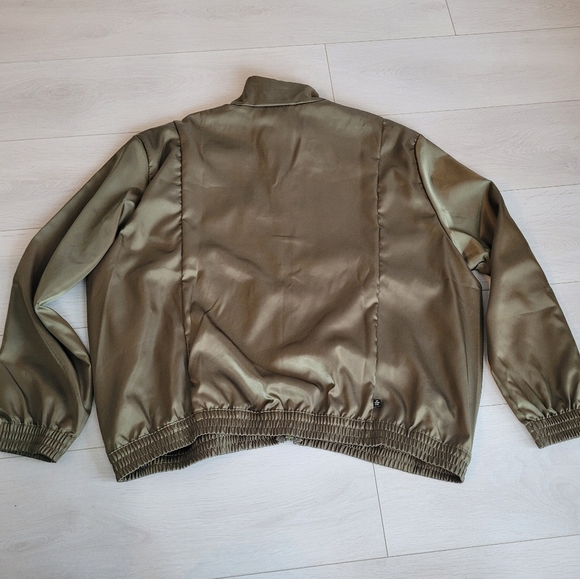 Adidas Satin Zip Track Jacket High Colar - Like New - Picture 8 of 12